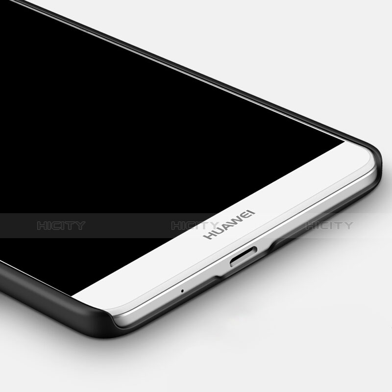 Huawei Mate 7用ハードケース プラスチック 質感もマット アンド指輪 ファーウェイ ブラック