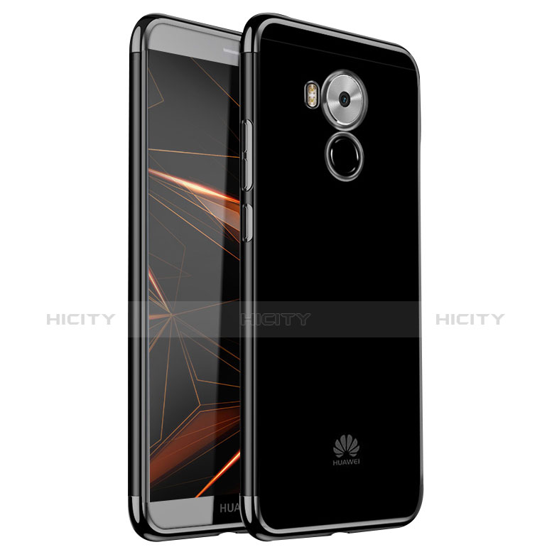 Huawei Mate 8用極薄ソフトケース シリコンケース 耐衝撃 全面保護 クリア透明 H02 ファーウェイ ブラック