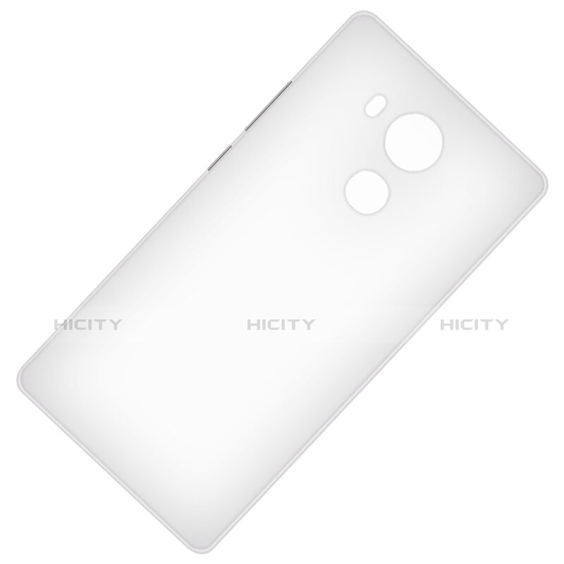 Huawei Mate 8用極薄ケース クリア透明 プラスチック ファーウェイ グレー
