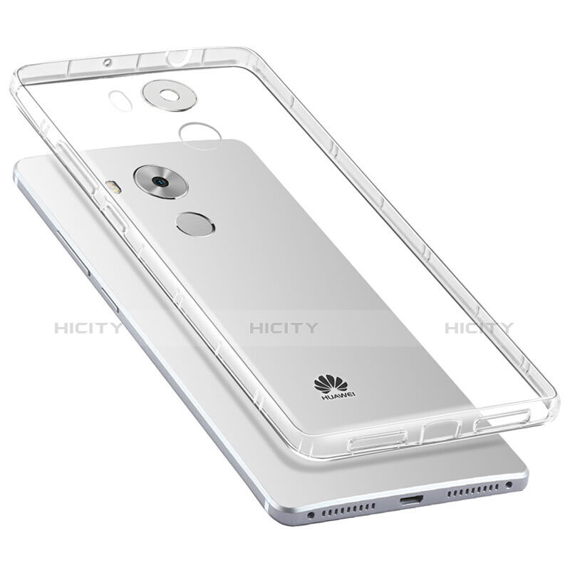 Huawei Mate 8用極薄ソフトケース シリコンケース 耐衝撃 全面保護 クリア透明 アンド液晶保護フィルム ファーウェイ クリア