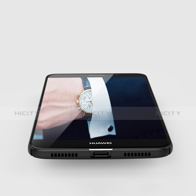 Huawei Mate 9用ハードケース プラスチック 質感もマット アンド指輪 A04 ファーウェイ ブラック
