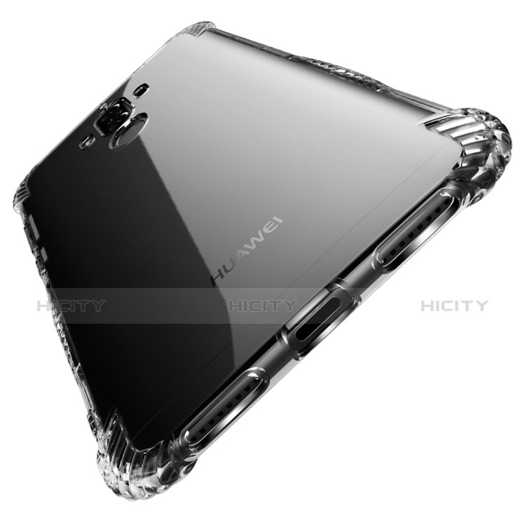 Huawei Mate 9用極薄ソフトケース シリコンケース 耐衝撃 全面保護 クリア透明 T14 ファーウェイ クリア