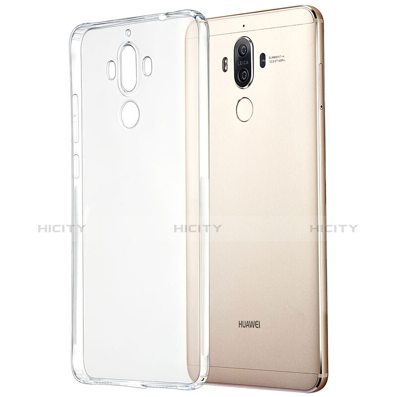 Huawei Mate 9用極薄ソフトケース シリコンケース 耐衝撃 全面保護 クリア透明 T04 ファーウェイ クリア