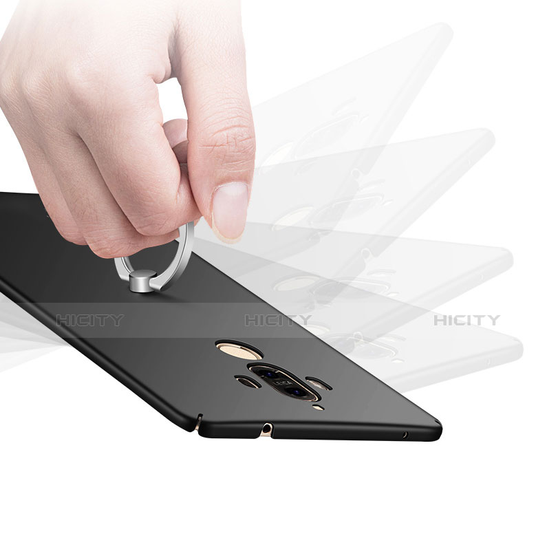 Huawei Mate 9用ハードケース プラスチック 質感もマット アンド指輪 A01 ファーウェイ 