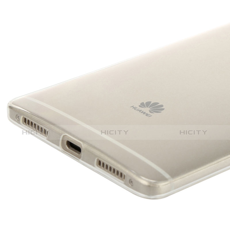 Huawei Mate S用極薄ソフトケース シリコンケース 耐衝撃 全面保護 クリア透明 ファーウェイ ホワイト