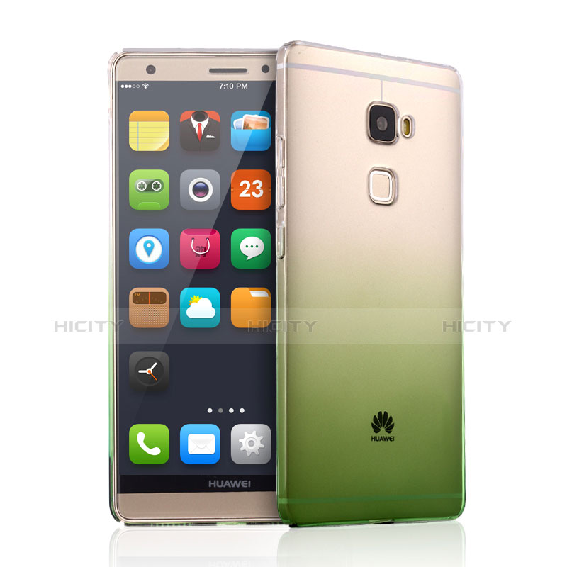Huawei Mate S用極薄ソフトケース グラデーション 勾配色 クリア透明 ファーウェイ グリーン