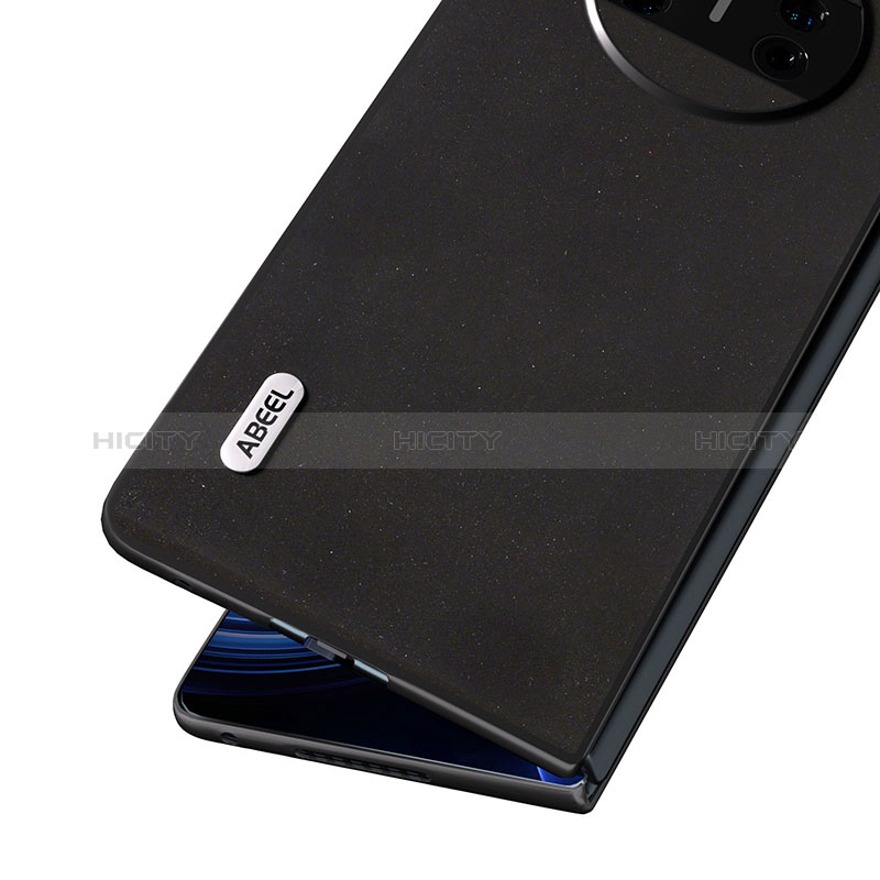 Huawei Mate X3用ハイブリットバンパーケース 高級感 手触り良いレザー柄 兼プラスチック B02H ファーウェイ 