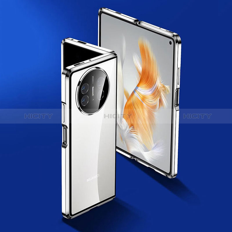 Huawei Mate X3用ケース 高級感 手触り良い アルミメタル 製の金属製 360度 フルカバーバンパー 鏡面 カバー P01 ファーウェイ 