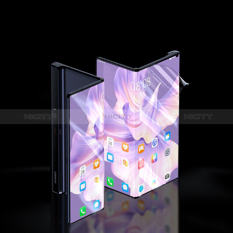 Huawei Mate Xs 2用高光沢 液晶保護フィルム フルカバレッジ画面 ファーウェイ クリア