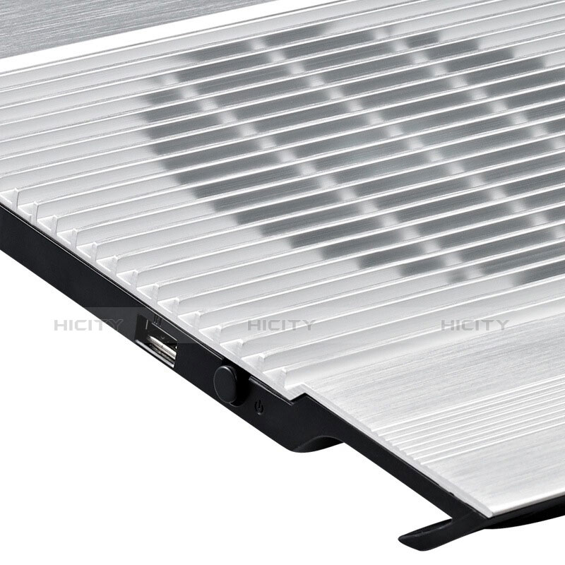 Huawei MateBook D14 (2020)用ノートブックホルダー クーラー 冷却パッド ファン ラップトップスタンド 9インチ〜16インチ M26 ファーウェイ シルバー