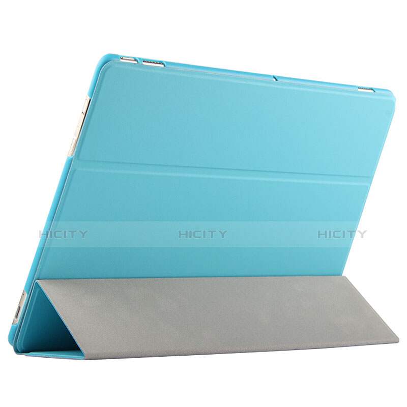 Huawei MateBook HZ-W09用手帳型 レザーケース スタンド ファーウェイ ネイビー