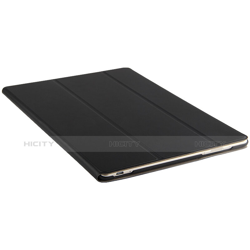 Huawei MateBook HZ-W09用手帳型 レザーケース スタンド ファーウェイ ブラック