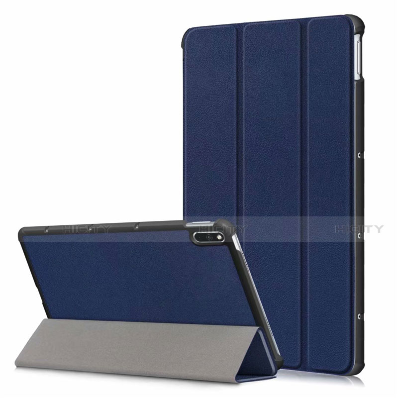 Huawei MatePad 10.4用手帳型 レザーケース スタンド カバー L06 ファーウェイ ネイビー