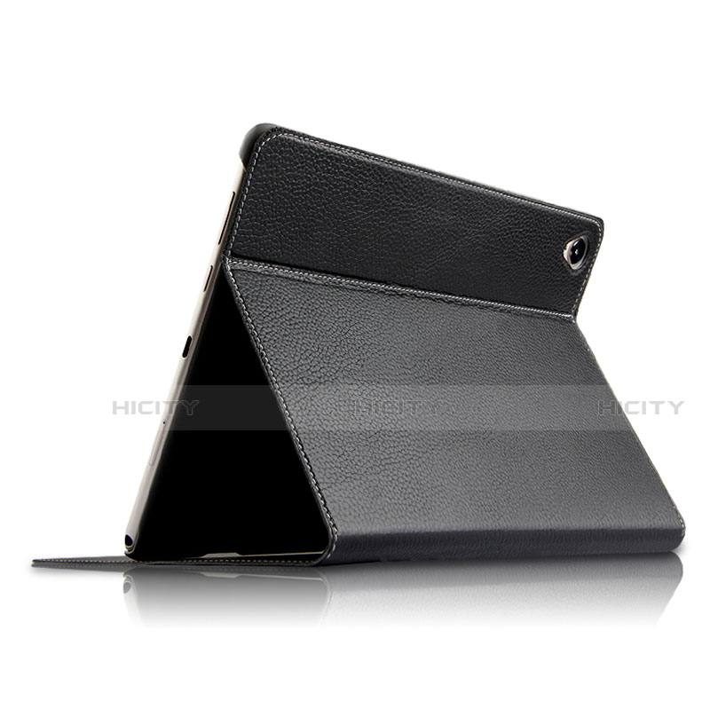 Huawei MatePad 10.8用手帳型 レザーケース スタンド ファーウェイ ブラック