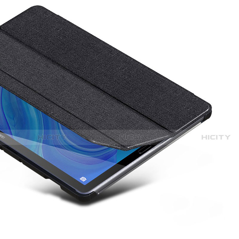 Huawei MatePad 10.8用手帳型 布 スタンド ファーウェイ ブラック
