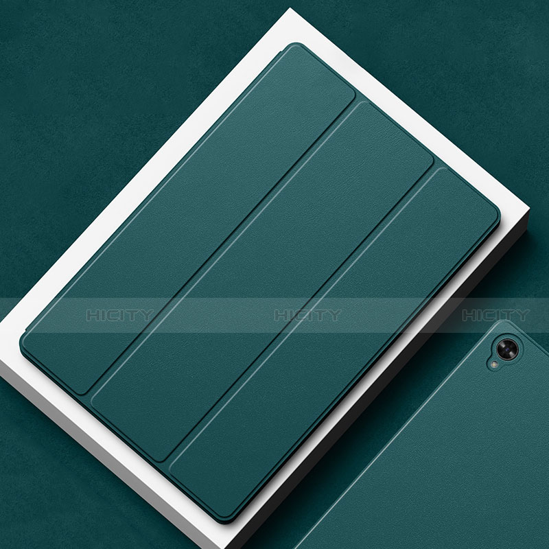 Huawei MatePad 10.8用手帳型 レザーケース スタンド カバー L02 ファーウェイ モスグリー