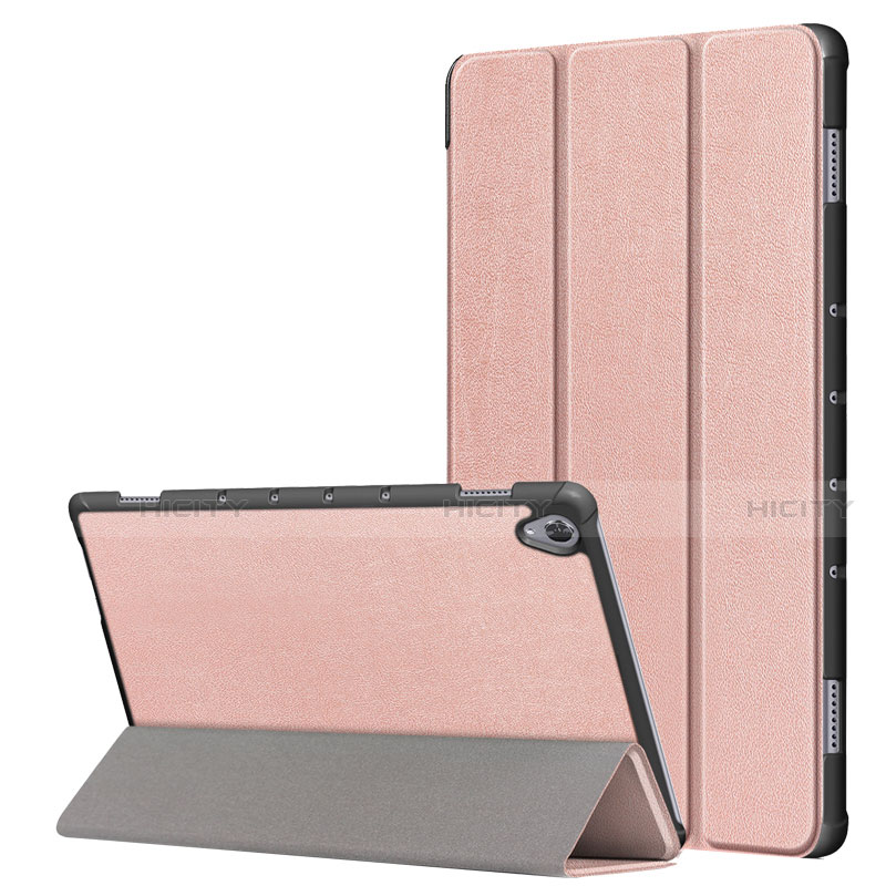 Huawei MatePad 10.8用手帳型 レザーケース スタンド カバー L05 ファーウェイ ローズゴールド