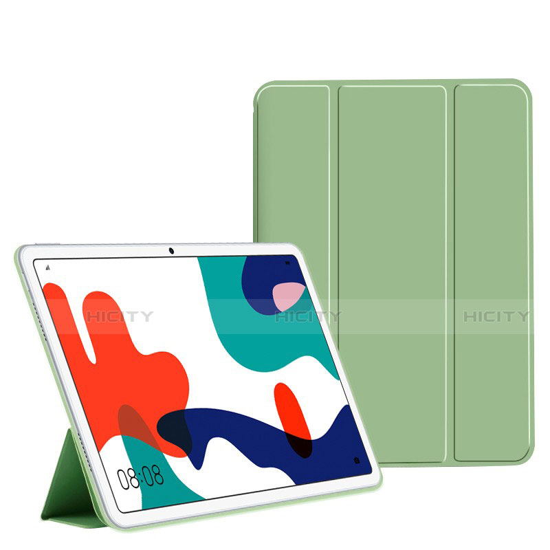 Huawei MatePad 5G 10.4用手帳型 レザーケース スタンド カバー L02 ファーウェイ グリーン