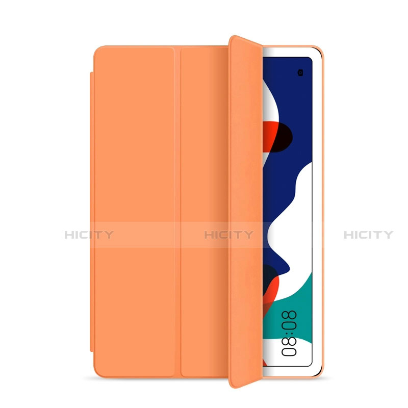 Huawei MatePad 5G 10.4用手帳型 レザーケース スタンド カバー L03 ファーウェイ オレンジ