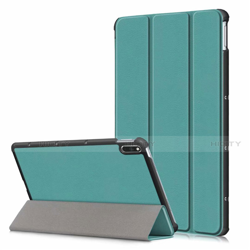 Huawei MatePad 5G 10.4用手帳型 レザーケース スタンド カバー L06 ファーウェイ グリーン