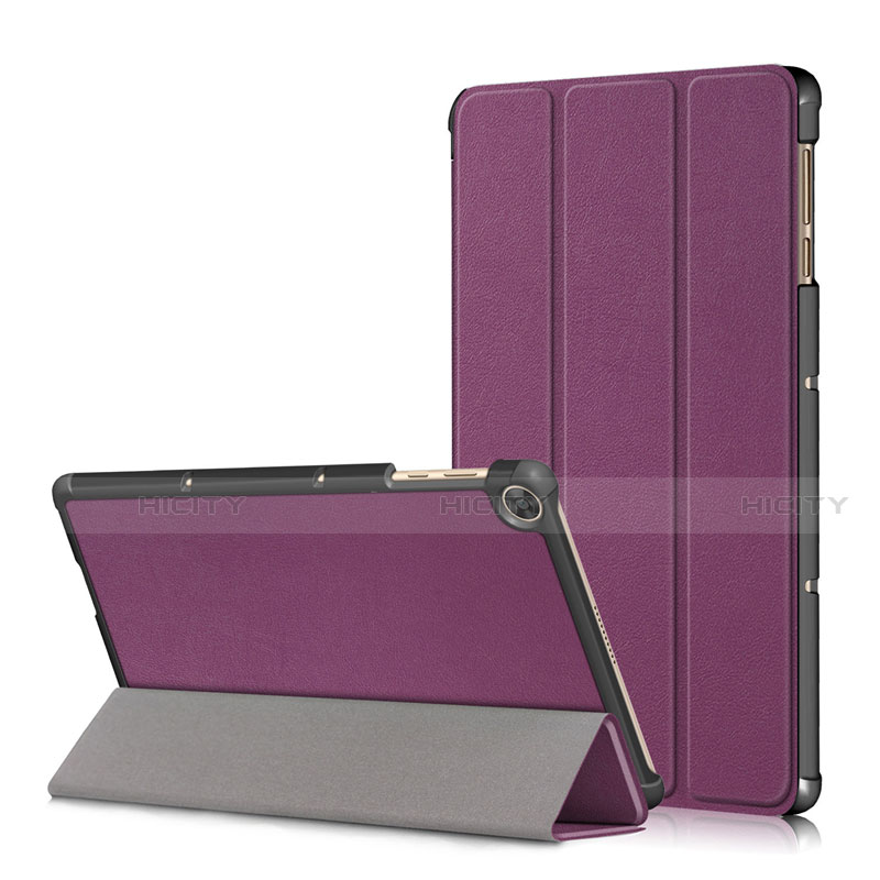 Huawei MatePad T 10s 10.1用手帳型 レザーケース スタンド カバー L02 ファーウェイ パープル