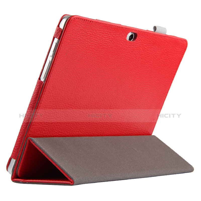 Huawei MediaPad M2 10.0 M2-A01 M2-A01W M2-A01L用手帳型 レザーケース スタンド ファーウェイ レッド