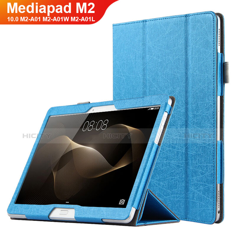 Huawei MediaPad M2 10.0 M2-A01 M2-A01W M2-A01L用手帳型 レザーケース スタンド L01 ファーウェイ ネイビー