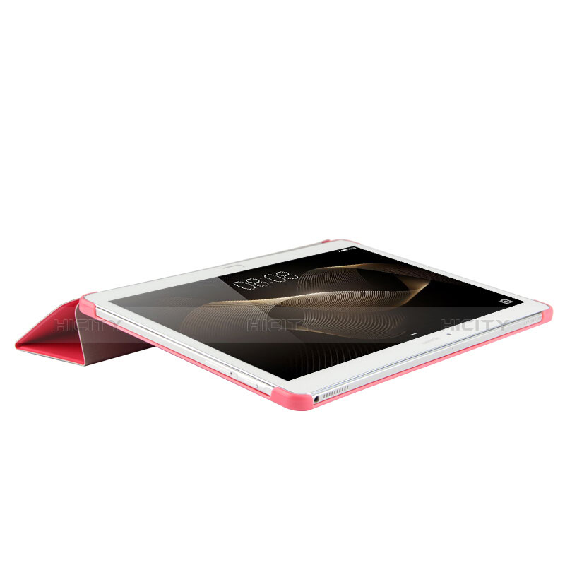 Huawei MediaPad M2 10.0 M2-A01 M2-A01W M2-A01L用手帳型 レザーケース スタンド L02 ファーウェイ ピンク