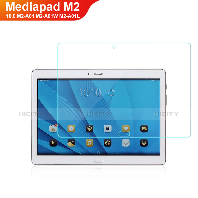 Huawei MediaPad M2 10.0 M2-A01 M2-A01W M2-A01L用強化ガラス 液晶保護フィルム T01 ファーウェイ クリア