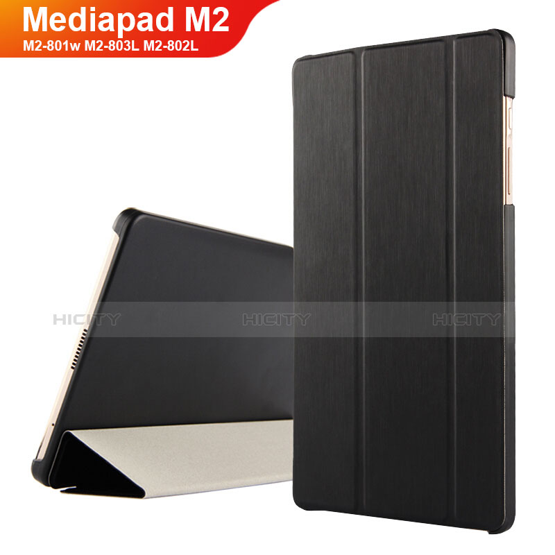 Huawei Mediapad M2 8 M2-801w M2-803L M2-802L用手帳型 レザーケース スタンド ファーウェイ ブラック