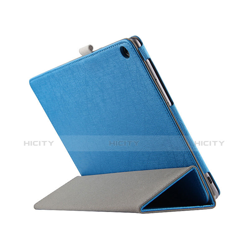 Huawei MediaPad M3 Lite 10.1 BAH-W09用手帳型 レザーケース スタンド L01 ファーウェイ ネイビー