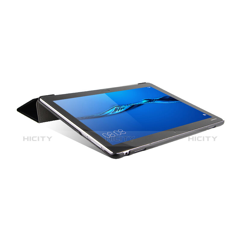 Huawei MediaPad M3 Lite 10.1 BAH-W09用手帳型 レザーケース スタンド L04 ファーウェイ ブラック
