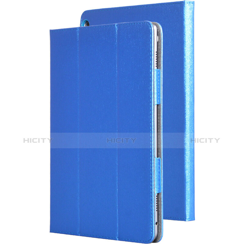 Huawei MediaPad M3 Lite用手帳型 レザーケース スタンド ファーウェイ ネイビー