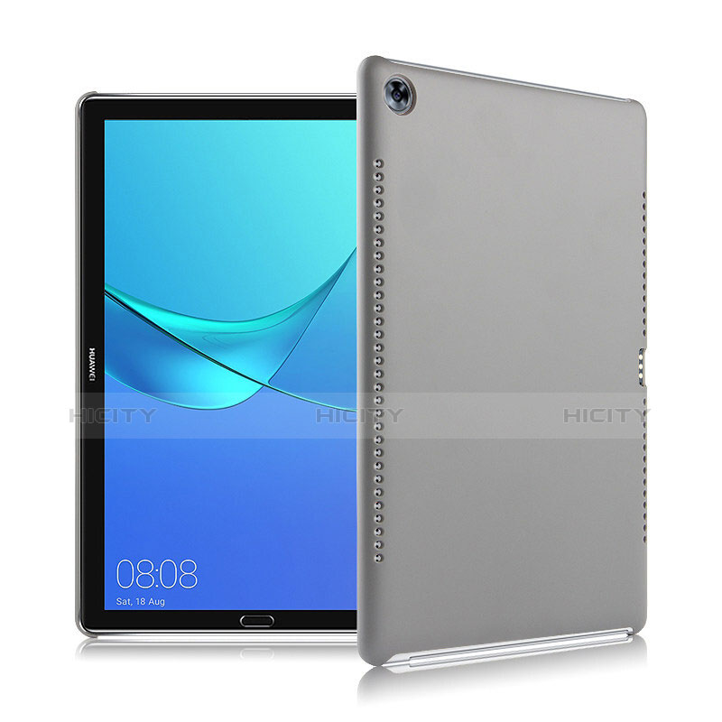 Huawei MediaPad M5 10.8用ケース 高級感 手触り良いレザー柄 ファーウェイ グレー