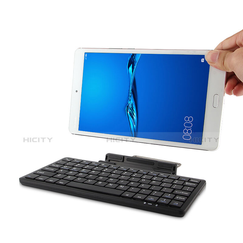 Huawei MediaPad M5 10.8用手帳型 レザーケース スタンド アンド キーボード L01 ファーウェイ ブラック