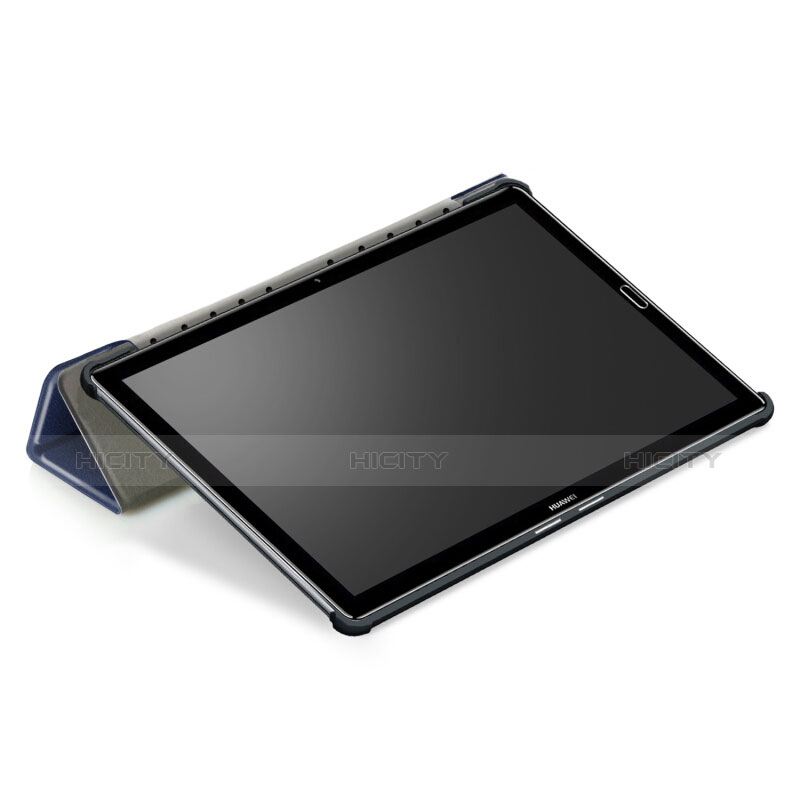 Huawei MediaPad M5 8.4 SHT-AL09 SHT-W09用手帳型 レザーケース スタンド L03 ファーウェイ ネイビー