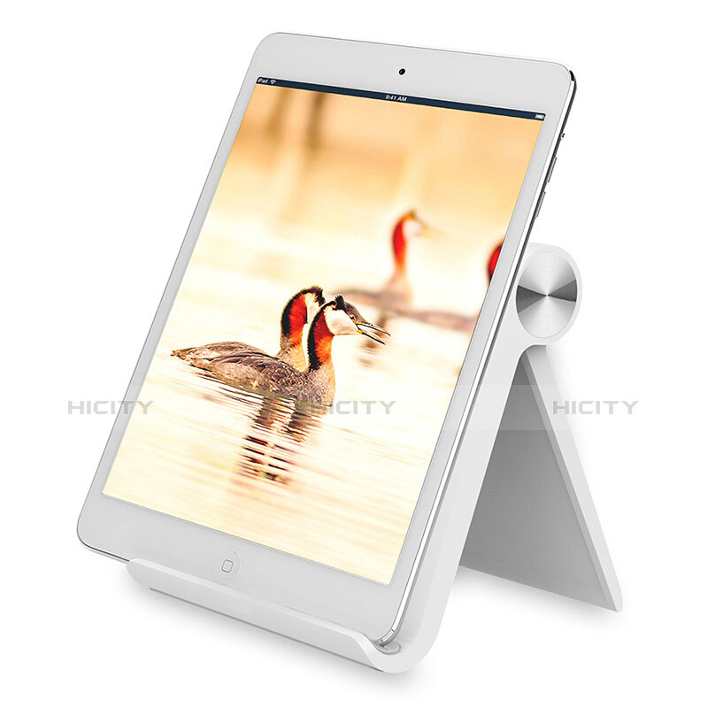 Huawei MediaPad M5 Lite 10.1用スタンドタイプのタブレット ホルダー ユニバーサル T28 ファーウェイ ホワイト