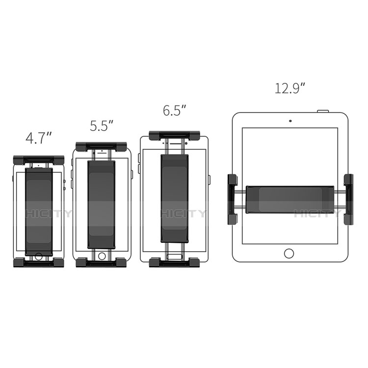 Huawei MediaPad M5 Lite 10.1用スタンドタイプのタブレット 後席スロット取付型 フレキシブル仕様 ファーウェイ 