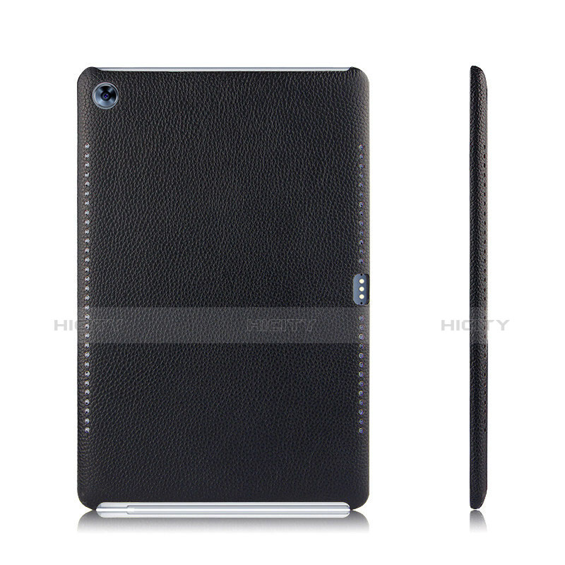 Huawei MediaPad M5 Pro 10.8用ケース 高級感 手触り良いレザー柄 ファーウェイ ブラック