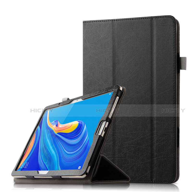 Huawei MediaPad M6 10.8用手帳型 レザーケース スタンド カバー L08 ファーウェイ ブラック
