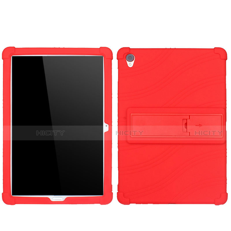 Huawei MediaPad M6 10.8用360度 フルカバー極薄ソフトケース シリコンケース 耐衝撃 全面保護 バンパー ファーウェイ レッド