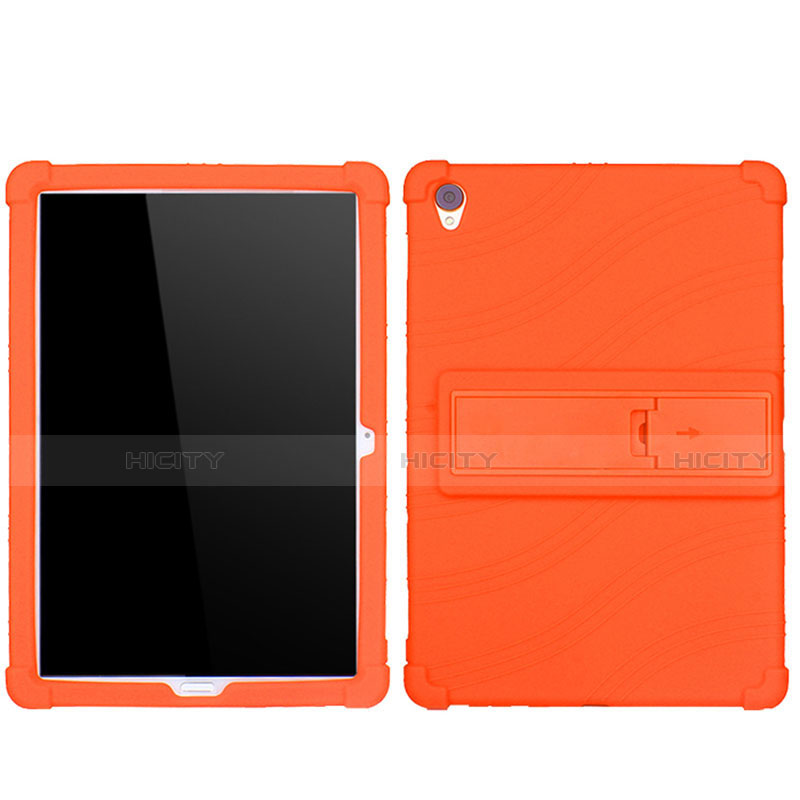 Huawei MediaPad M6 10.8用360度 フルカバー極薄ソフトケース シリコンケース 耐衝撃 全面保護 バンパー ファーウェイ オレンジ
