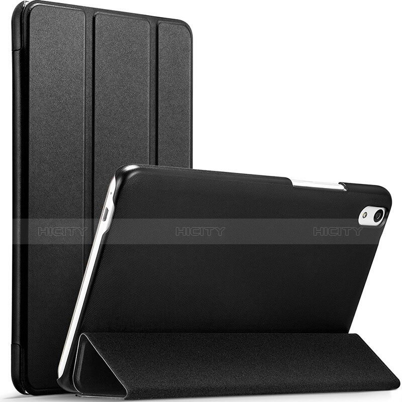 Huawei MediaPad T2 8.0 Pro用手帳型 レザーケース スタンド ファーウェイ ブラック