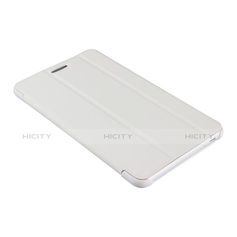 Huawei MediaPad T2 Pro 7.0 PLE-703L用手帳型 レザーケース スタンド R01 ファーウェイ ホワイト