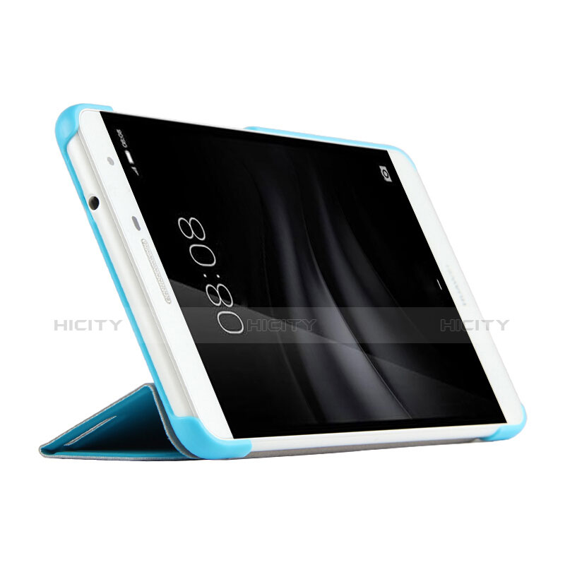 Huawei MediaPad T2 Pro 7.0 PLE-703L用手帳型 レザーケース スタンド R01 ファーウェイ ブルー