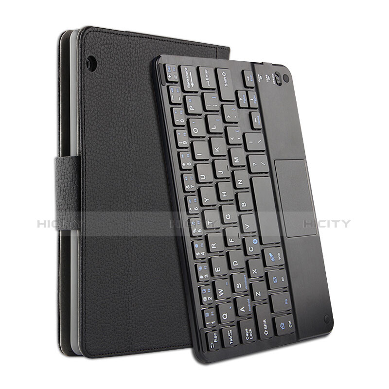 Huawei MediaPad T3 10 AGS-L09 AGS-W09用手帳型 レザーケース スタンド アンド キーボード ファーウェイ ブラック