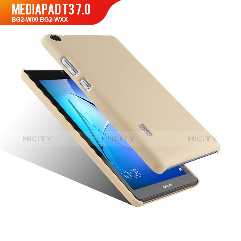 Huawei MediaPad T3 7.0 BG2-W09 BG2-WXX用ハードケース プラスチック 質感もマット ファーウェイ ゴールド