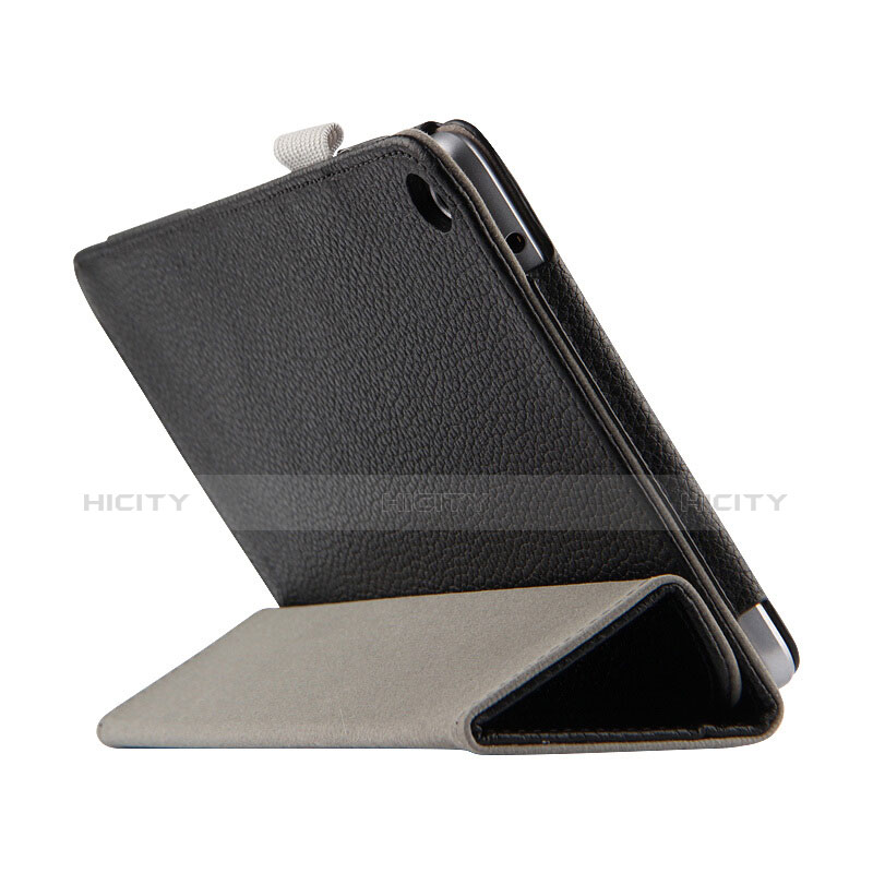 Huawei MediaPad T3 8.0 KOB-W09 KOB-L09用手帳型 レザーケース スタンド L02 ファーウェイ ブラック