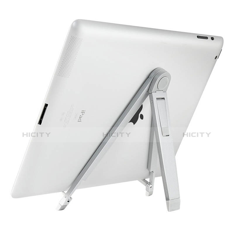 Huawei MediaPad T5 10.1 AGS2-W09用スタンドタイプのタブレット ホルダー ユニバーサル ファーウェイ シルバー