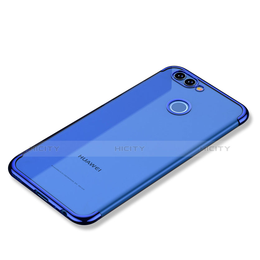 Huawei Nova 2 Plus用極薄ソフトケース シリコンケース 耐衝撃 全面保護 クリア透明 H02 ファーウェイ ネイビー